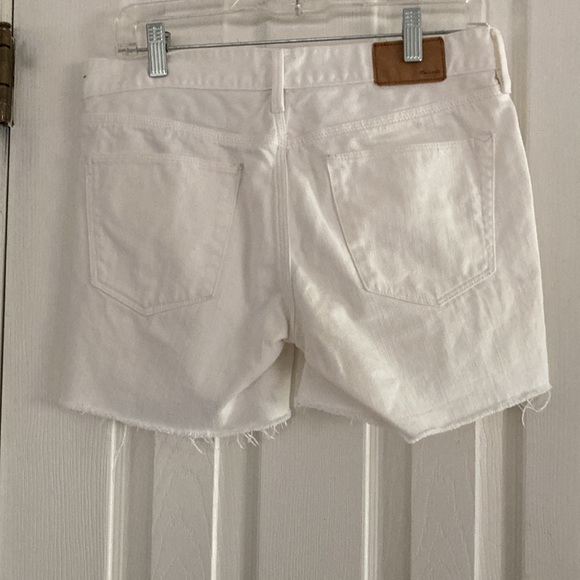 MADEWELL WHITE DENIM SHORTS SIZE 27 - Picture 2 of 7